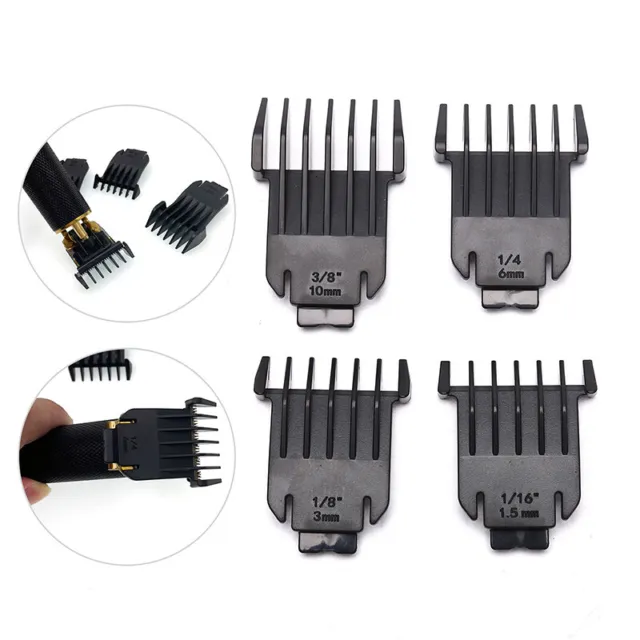 4PCS T9 Universal Hair Trimmer Clipper Limit Comb Guide Limit Calipers Too ZR