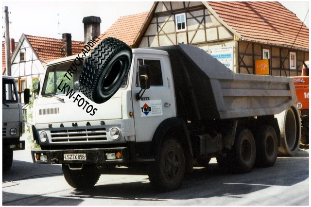 OLDTIMER FOTO LKW, KaMAZ Kipper, Nachwendezeit, Muldenkipper EUR 1,00 ...