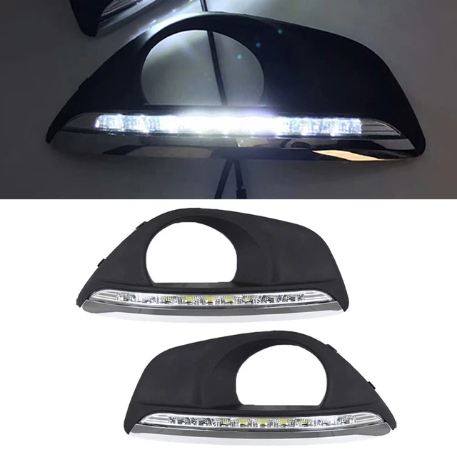 Luce di marcia diurna auto DRL LED luce bianca per Hyundai Santafe Santa Fe 10-12