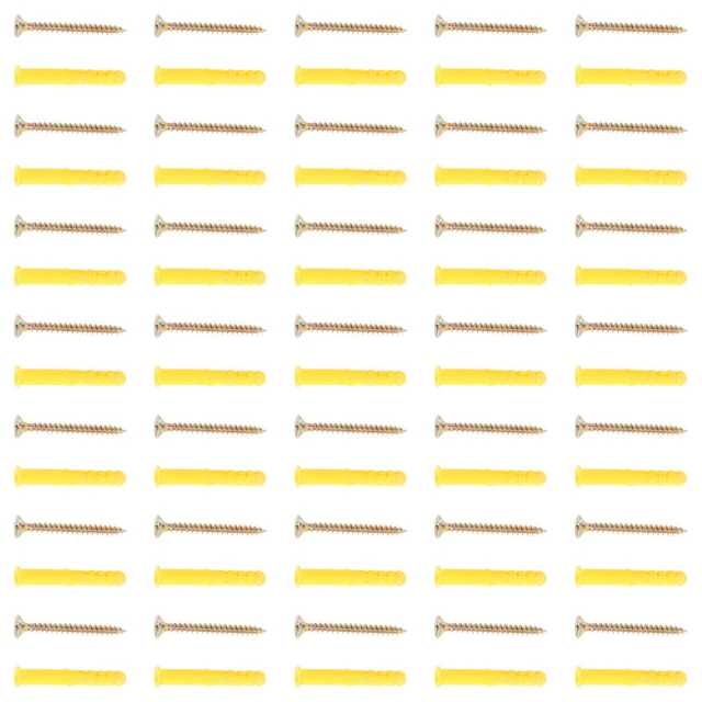 100 Sets Sport Dehnschraubensatz Betonschraubanker Flachkopfschrauben