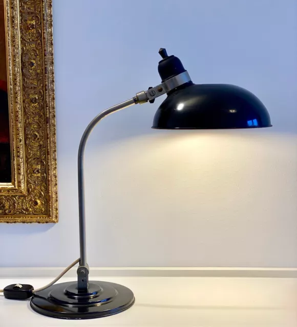 ★ Frühe Bauhaus Schreibtischlampe ★ Bakelit Art Deco ★ Dell Entwurf Tischleuchte