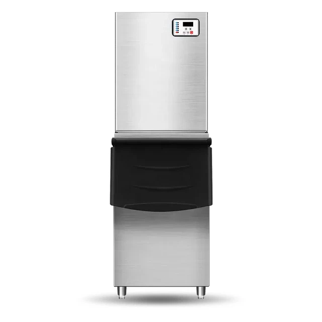 1250W 330lbs/24H Commercial Nugget Ice Maker Ice Cube Machine Freestand 156 Tray