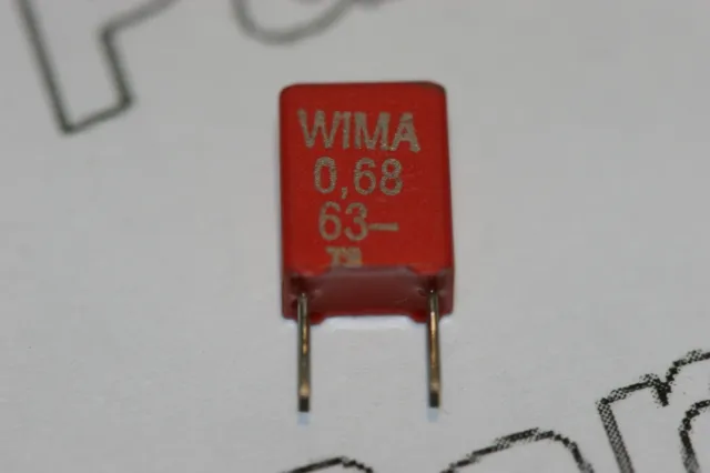 5x 0.68uF 63V Wima MKS2 Metallized Poly Film Capacitor Radial 5mm