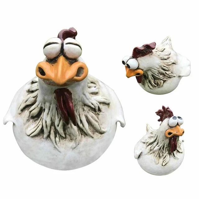 Farm Art Backyard Rooster Sculpture Courtyard Garden Ornament Chicken Statue