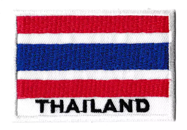 Patch écusson patche drapeau Thai THAILANDE 70 x 45 mm brodé