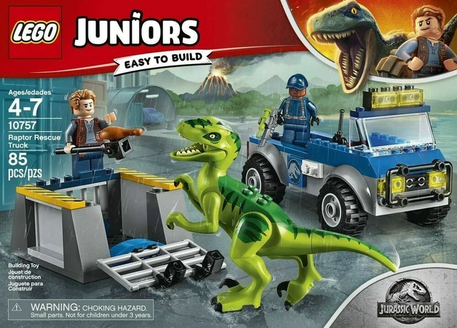 Lego Raptor Characters LEGO JURASSIC PARK Jurassic World - Raptor Rescue Truck 10757 - New ...