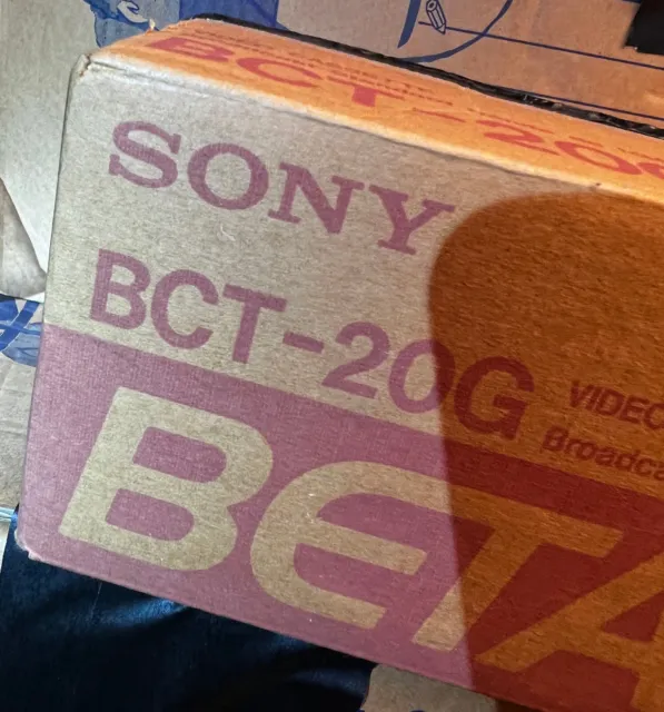 SONY Bct-20G Betacam TAPE NEUF Lot de 10 Cassettes Vidéo Digital K7   NEUVE