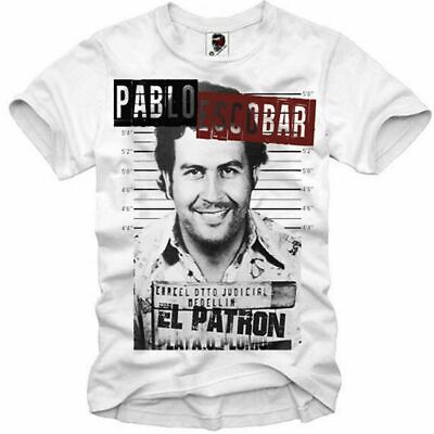 E 1 Syndicate T-shirt Pablo Escobar Mugshot "el patron" Narcos Gang Cocaine 2174