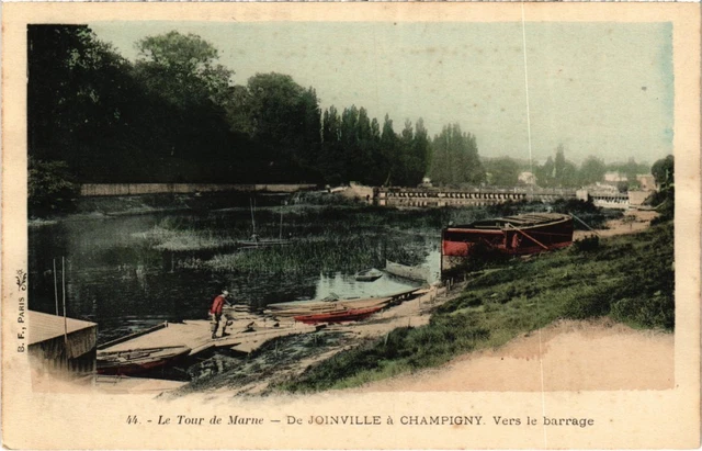 CPA Le Tour de Marne de Joinville a Champigny vers le Barrage (1352753)