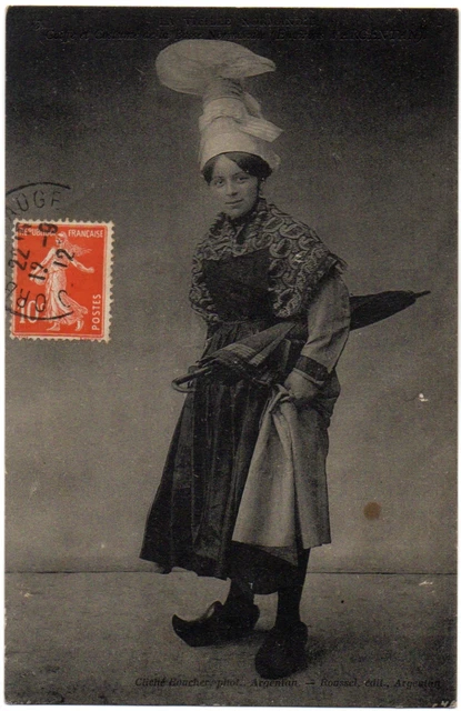 CPA Folklore. Old Normandy. 13. Lower Normandy headdress and costume