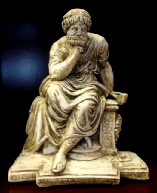 Statue of Seated Socrates Home Decor Sculpture Statue Art
