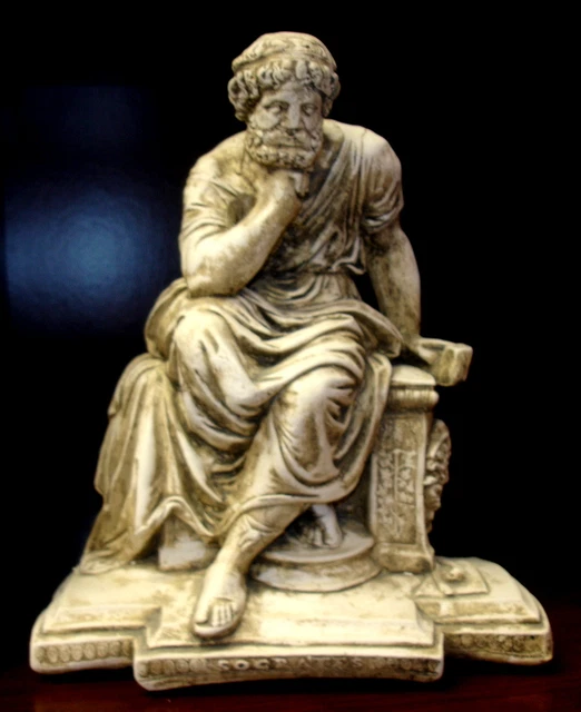 Statue of Seated Socrates Home Decor Sculpture Statue Art