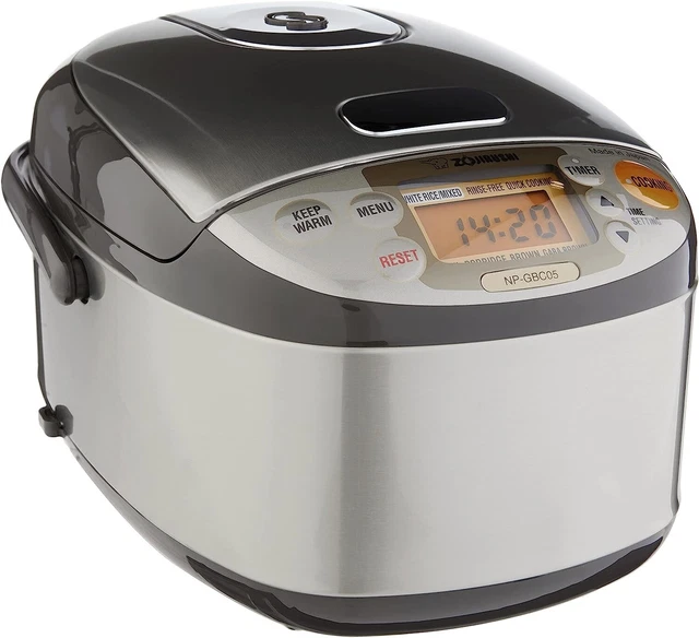 Zojirushi NP GBC05XT Stainless Induction Rice Cooker Warmer 0.54 L Dark Brown Zojirushi NP GBC05XT Stainless Induction Rice Cooker Warmer 0.54 L Dark Brown