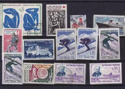 france 1961-2 mint never hinged  and used stamps  ref r14276