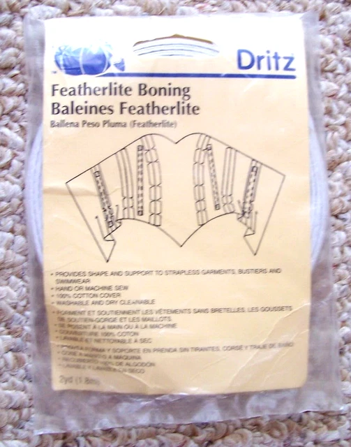 Dritz Featherlite Huesado Blanco 2 Yardas Nuevo De Colección Hecho en EE. UU.