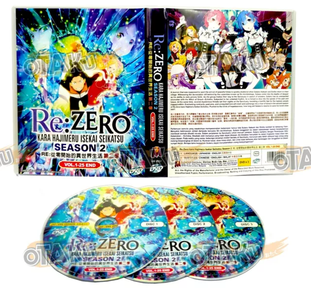 Anime DVD Re:Zero Kara Hajimeru Isekai Season 1+2 + Shin Henshuu-Ban + 2  Special