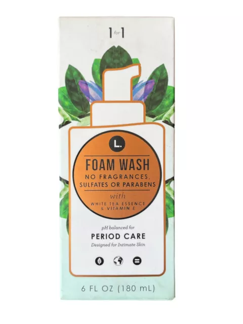Limpiador íntimo de piel vaginal lavado con espuma L. - cuidado del período femenino 6 oz