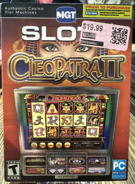 IGT SLOTS : CLEOPATRA II / DVD-ROM / PC NEW SEALED Kitty Glitter Wild Wolf ++