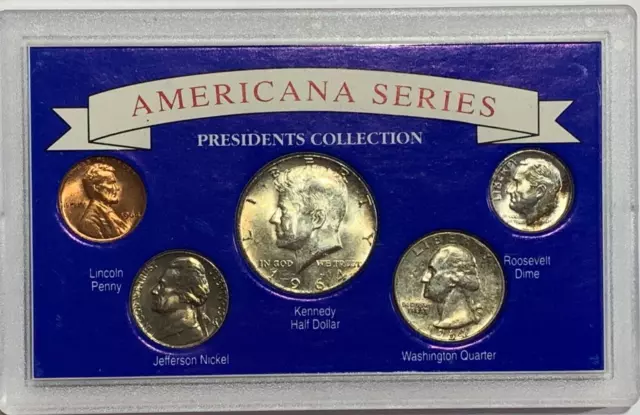1964 United States BU Americana Series Presidents Collection Coin Set