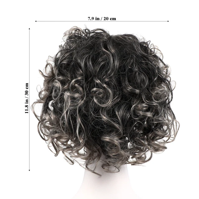 Afro Hair Wig Afro High Puff Wig Curly African American Wigs Kink Afro 3