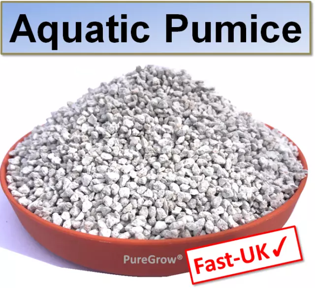 Aquatic Pumice - fish tank aquarium Washed Volcanic Gravel Substrate 1-4mm 1-3L