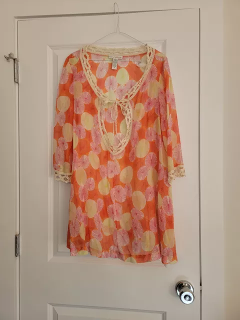 Diane von Furstenberg swim  beach coverup size M