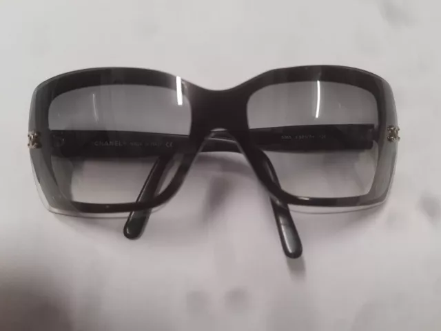 Chanel Black Wrap Sunglasses. Model 5072 C501/87