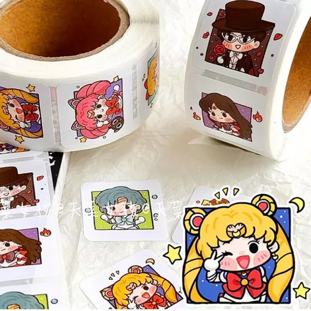 Sailor moon 500x Sticker Decal Adhesive DIY Roll Kawaii Anime Manga New