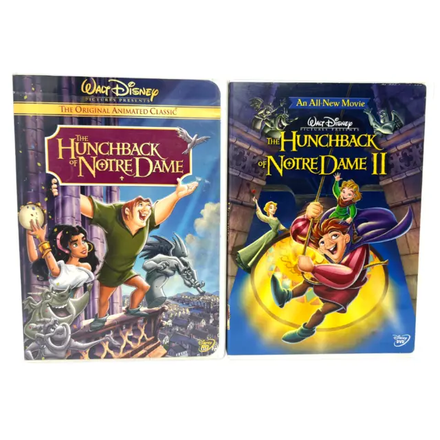 Walt Disney's The Hunchback of Notre Dame 1 & 2 DVD Lot Good Condition!!!