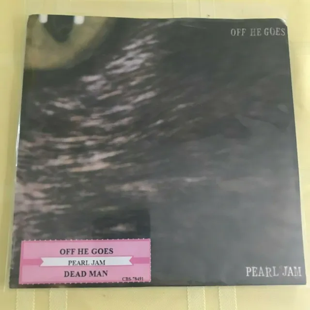Pearl Jam off he goes / previous unreleased DEAD MAN Epic label w/PS strip
