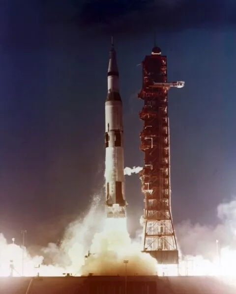 New NASA Photo: Launch of Apollo 4, 1st Flight of Saturn V Rocket - 6 Sizes!