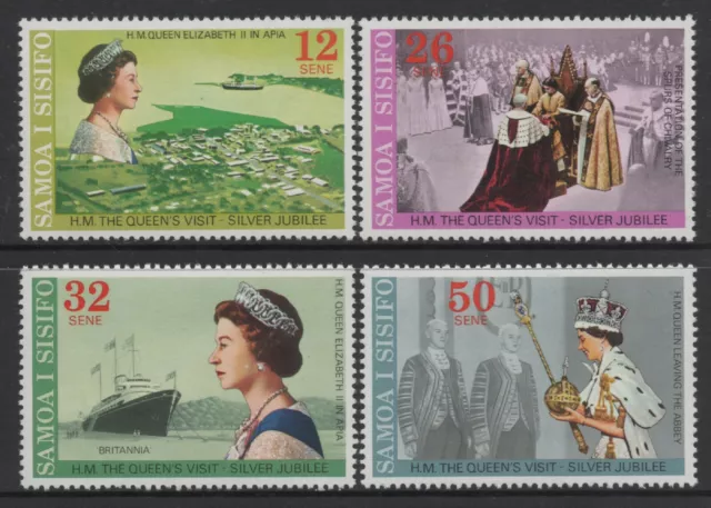 Samoa 1977 Queen Elizabeth II Silver Jubilee set of 4 MUH