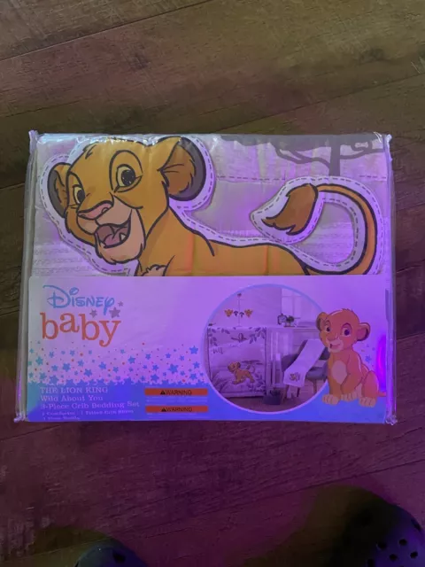 NEW Disney Baby Lion King Wild about you 3-Piece Crib Bedding Set comforter 2