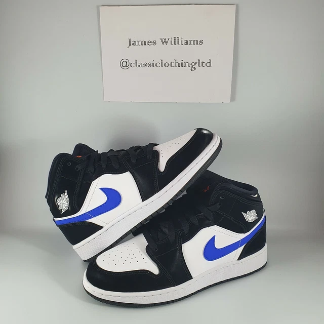 Jordan 1 mid bleu noir 2025