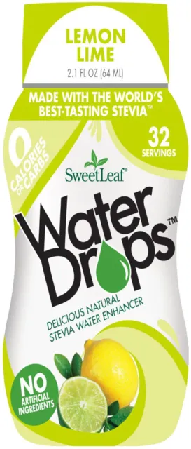 Sweet Drop Water Enhancer by SweetLeaf, 1.5 oz Lemon Lime 6 pack