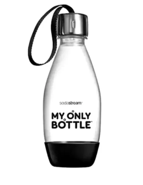 SodaStream 16.9 oz "My Only Bottle" Sparkling Water Carbonating Bottle Black NEW