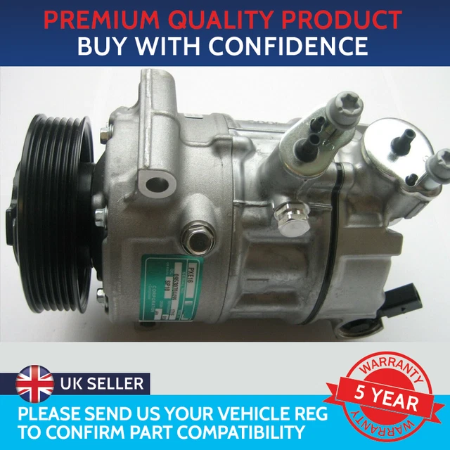 AIR CON COMPRESSOR Pump To Fit Audi A1 A3 A4 Q3 Seat Leon Skoda Octavia