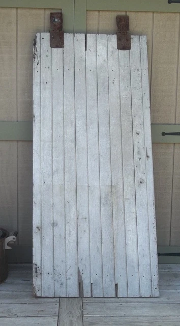 BARN DOOR Farmhouse 77" AUTHENTIC Vintage OLD Door FARM DOOR Salvaged & Rollers