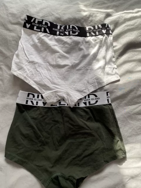 2 Pack River Island Boys Boxers In small