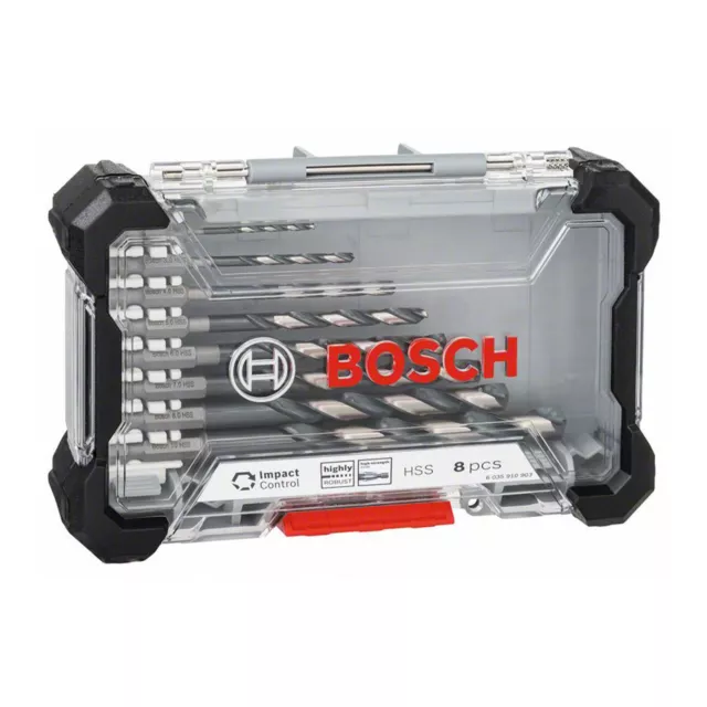 Bosch Professional 8-teilig Impact Control HSS-Bohrer-Set