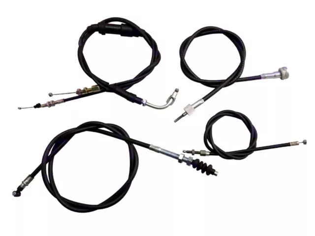 Completo Cavo Kit (Frizione, a Farfalla, Decompressore) Per Reale Enfield Epoca