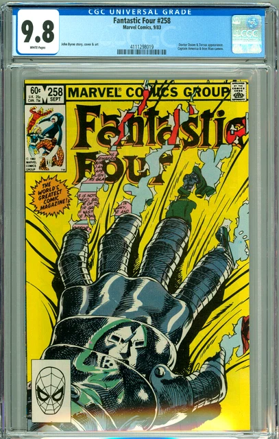 FANTASTIC FOUR 258 CGC 9.8 WP DR DOCTOR DOOM New CGC CASE Bronze Age MARVEL 1983