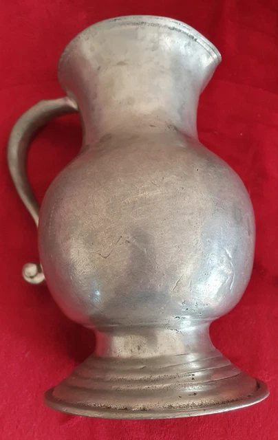 Pichet En étain Du Dauphin France - 25cl - Vintage - Argenté Brillant