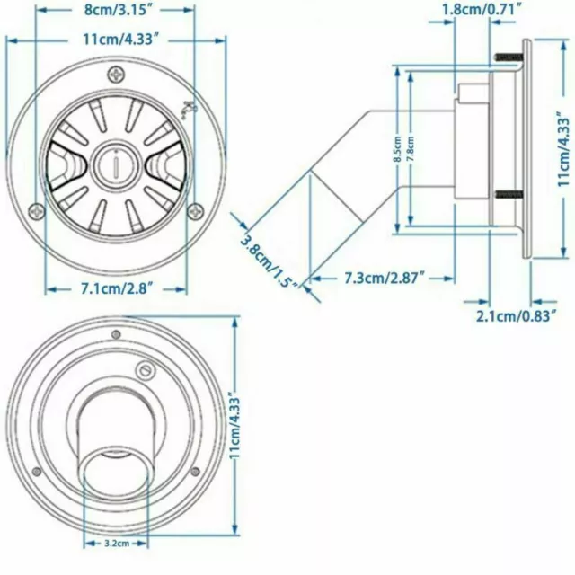 Einfüllstutzen Wasser Frischwassertank Tankdeckel Wohnwagen Wohnmobil wei K Z5X6 3