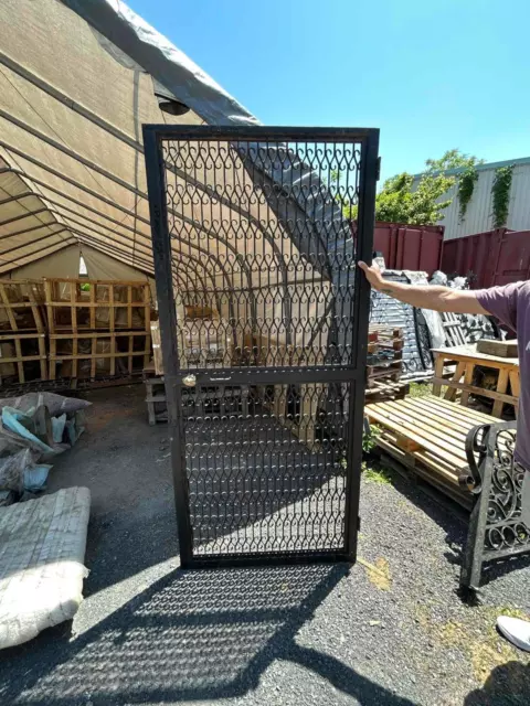 Antique Wrought Iron Entry Door - Swny1