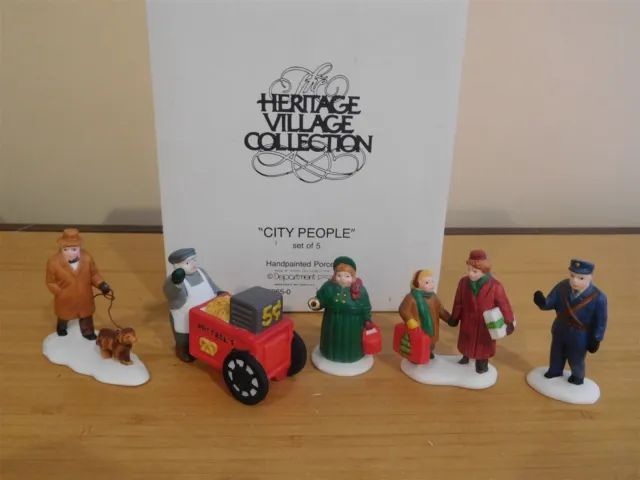 Dept 56 CIC Accessory - City People - Set of 5 - #56.59650 - Free Shipping