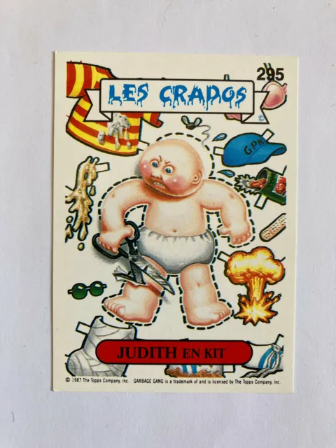 Carte autocollant 295 Les Crados 2 - Judith en kit sticker Art Spiegelman