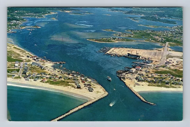 Galilee RI-Rhode Island Aerial View, Scenic Greetings, Steamer, Vintage Postcard