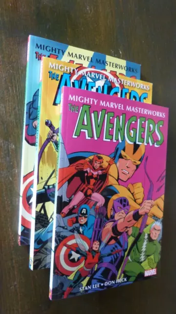 Avengers Mighty Marvel Masterworks Vol 1, 2 and 3