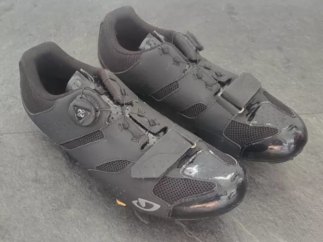 Mens Giro Savix Cycling Shoes with Cleats UK Size 9.5 EU 44 US 10.5 Black